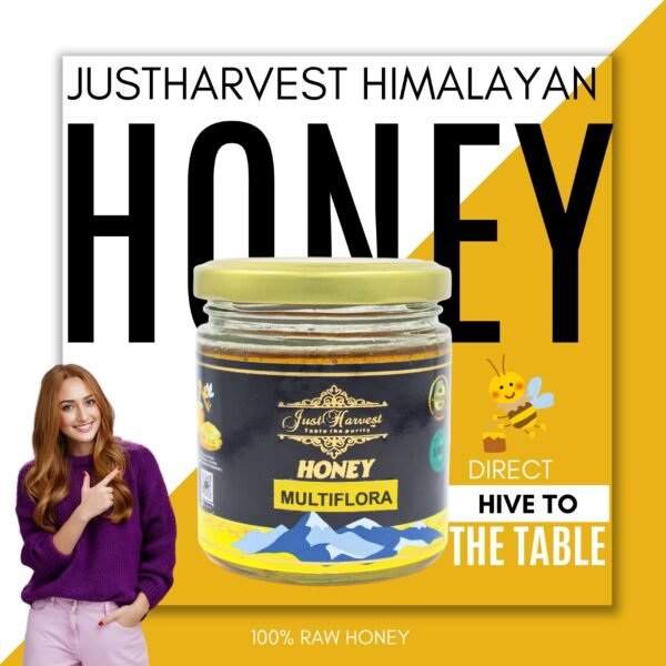 Buy Justharvest Raw Multifloral Honey online 225gms