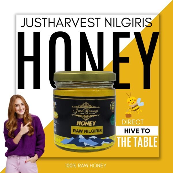 Buy Justharvest Raw Nilgiris honey online 225gms