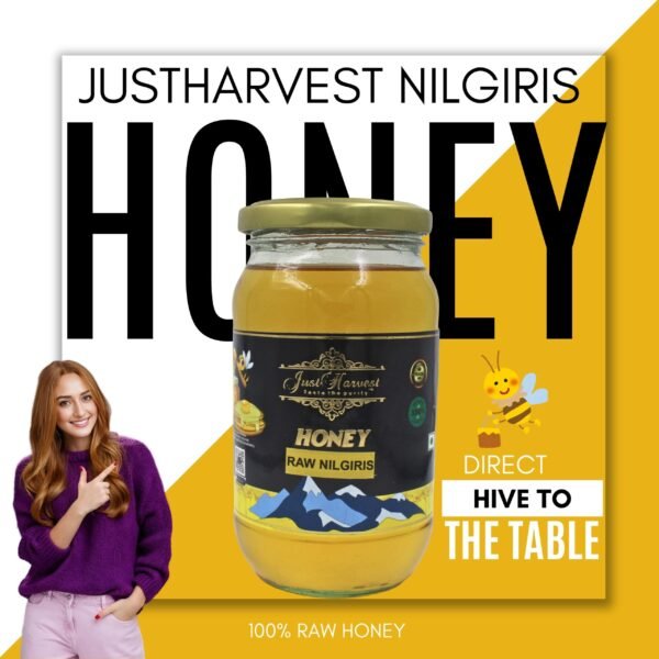 Buy Justharvest Raw Nilgiris honey online 500gms